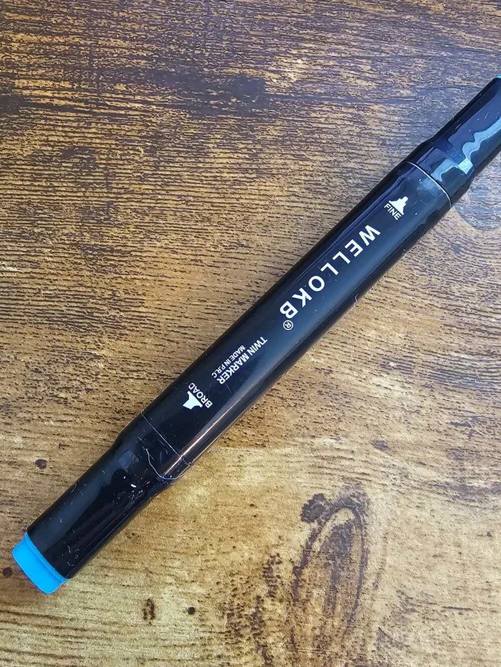 WELLOKB alcohol-based dual-tip twin marker 67 Pastel Blue